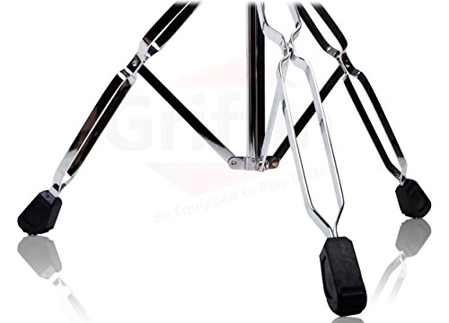Griffin 6 Piece Drum Hardware Pack (Percussion TiltPro X Edition) – Full Stand Kit with Snare, Hi-Hat, Cymbal Boom