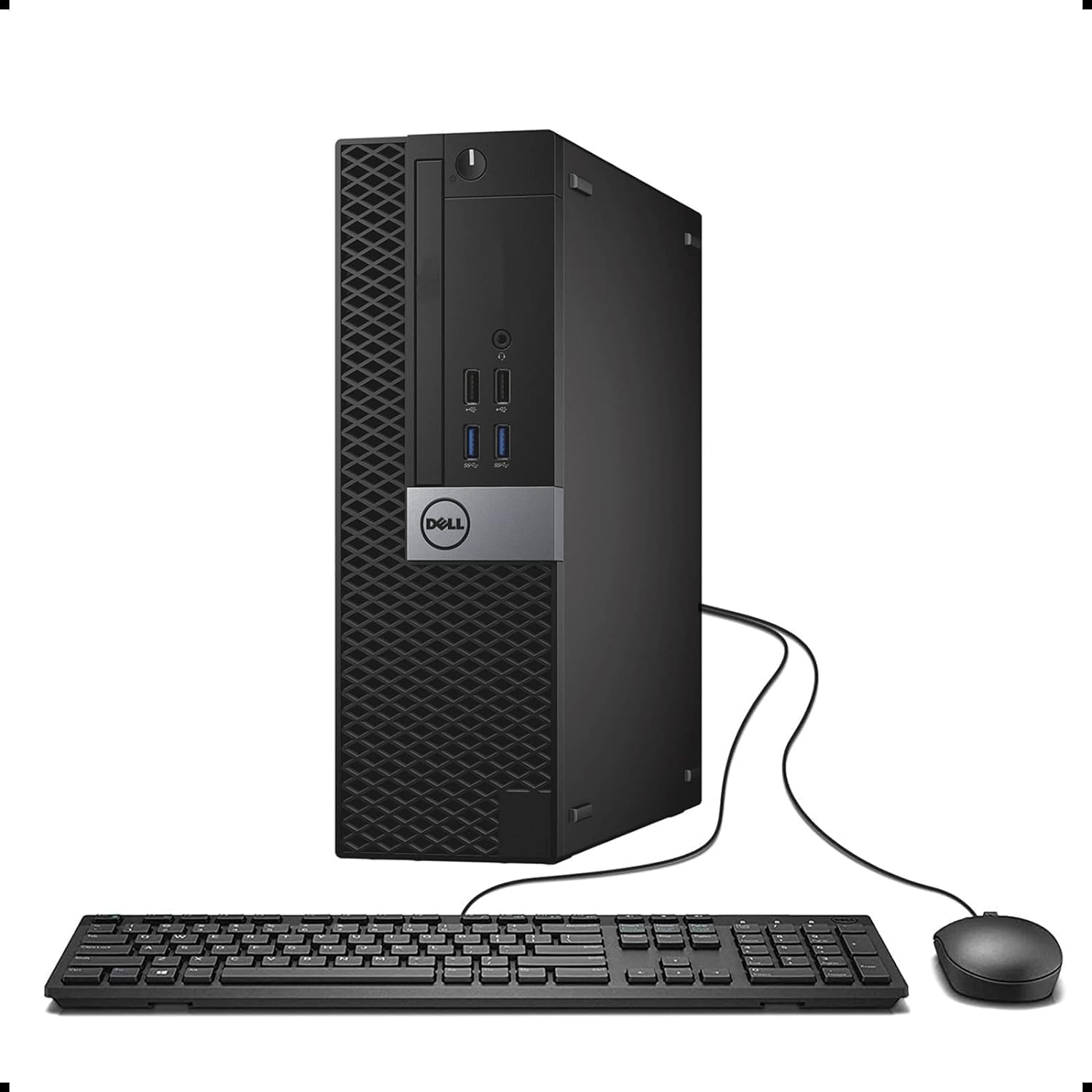 DELL Optiplex 7040 Business SFF Computer Small Tower PC, Intel Core i5-6500, 16GB Ram, 512GB SSD, WiFi, Bluetooth, Mouse and Keyboard