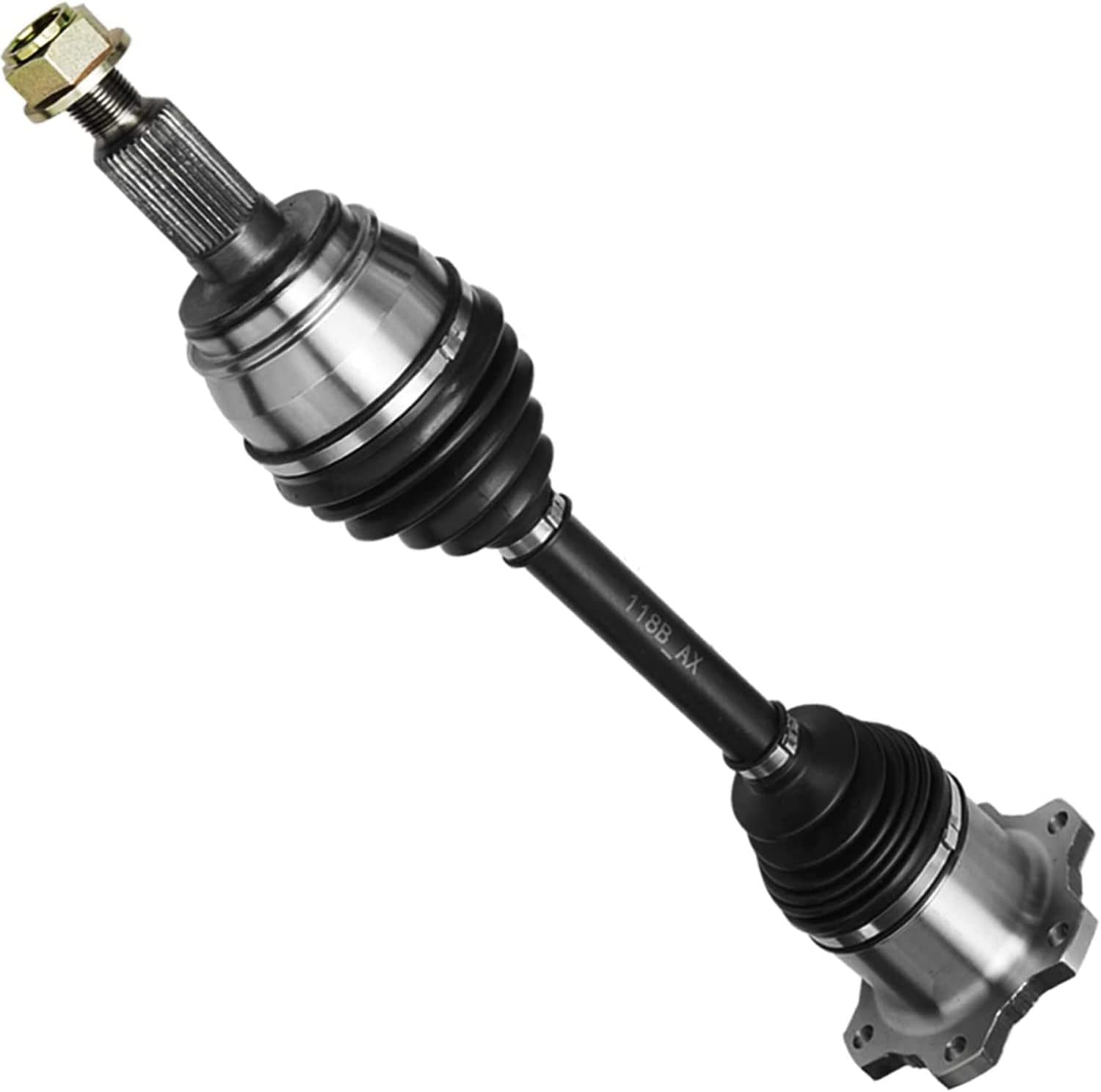 Detroit Axle - 6-Lug 4WD Front CV Axle Drive Shafts Assembly Replacement for Chevy GMC Silverado Sierra 1500 Yukon Escalade w/o ABS - 2pc Set