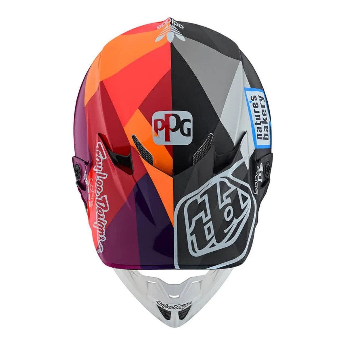 Troy Lee Designs Red/Yellow Jet SE4 Composite Helmet