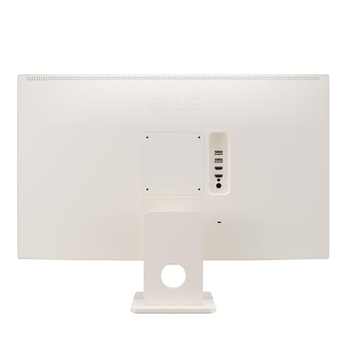 LG 27SR50F-W Smart Monitor 27-Inch FHD (1920x1080) IPS Display, webOS 23, HDR 10, x2 Built-in Speakers, AirPlay 2, Screen Share, Bluetooth, ThinQ App