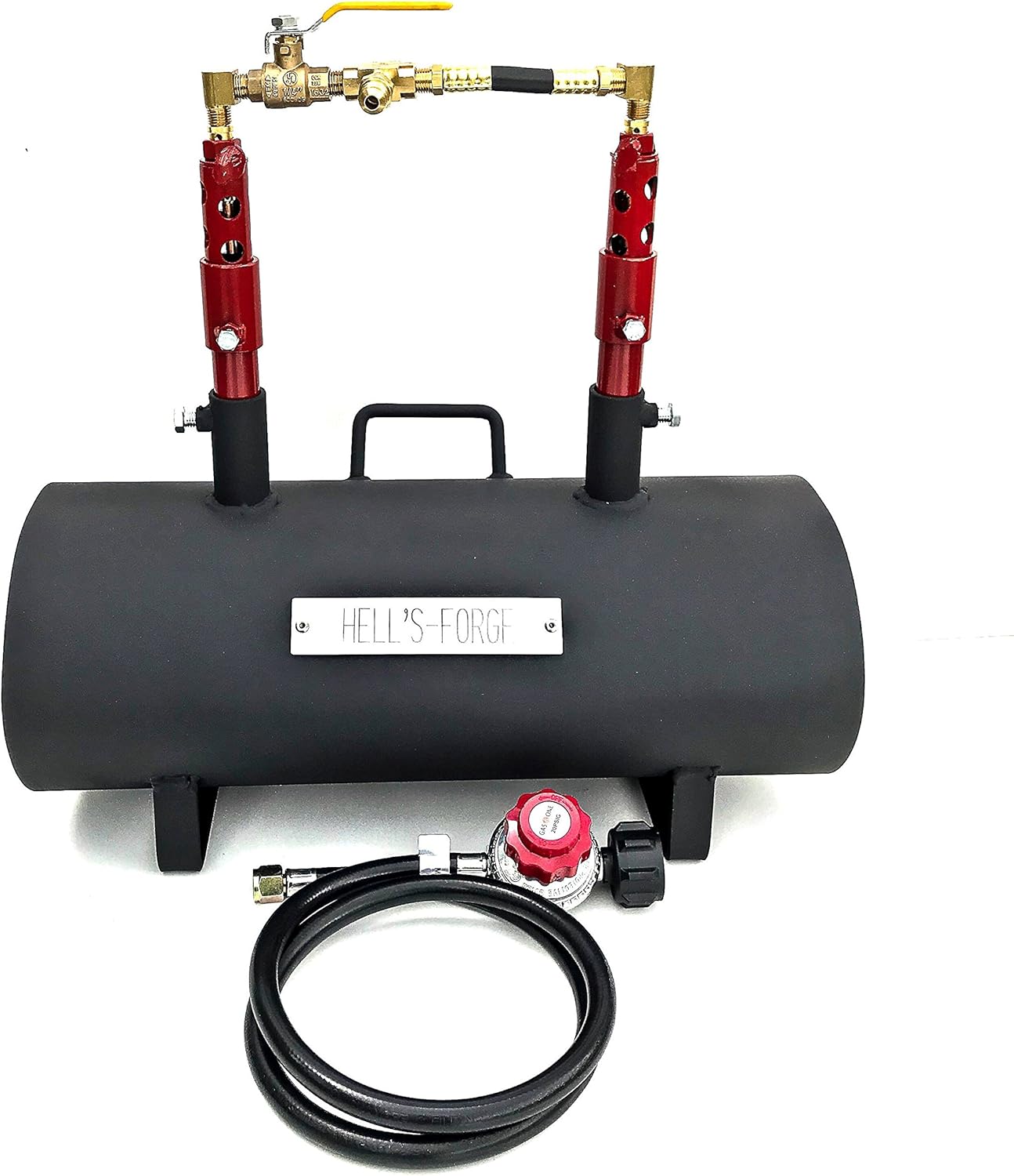 Hell's Forge Portable Propane Forge Double Burner Large Capacity Knife and Tool Making Farrier Forge MADE IN THE USA
