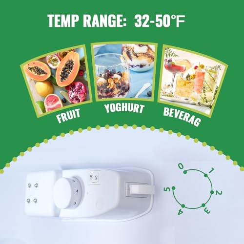 WANAI Refrigerator Single Door Fridge Refrigerator with Adjustable Thermostat, Removable Shelves Refrigerator Suitable For Dorm, Office, Living room