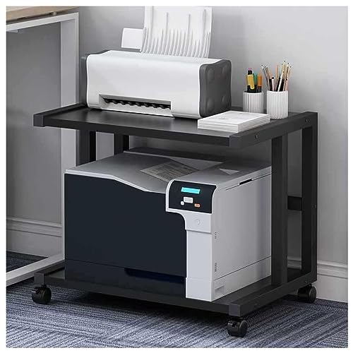 Desktop Printer Stand Printer Stand with Wheels, Under Desk Printer Stand