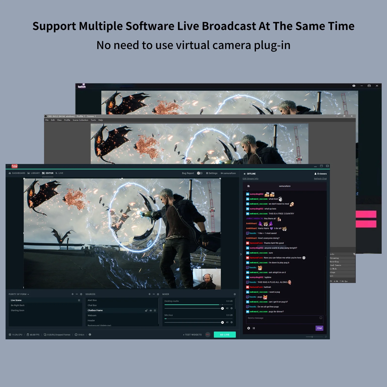 ACASIS built-in video capture card PCIEX4 4K60HZ single-source capture card for live streaming