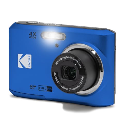 Kodak PIXPRO FZ45 Friendly Zoom 16MP Full HD Digital Camera, Red, Bundle with 32GB Memory Card and Camera Bag