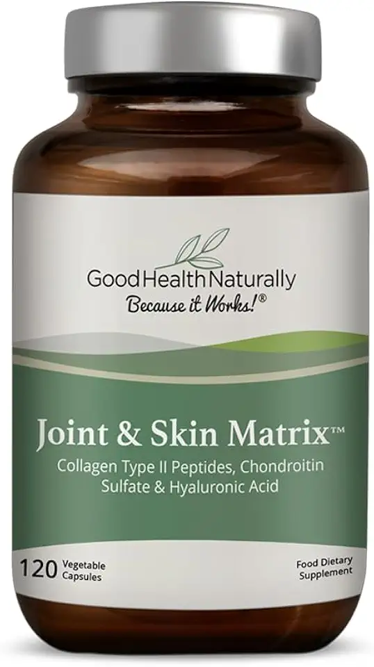 Joint and Skin Matrix - Collagen and Protein Supplement for Joint, Skin, Hair, Nails | 120 Capsules - Good Health Naturally - Kansas Nuitrition
