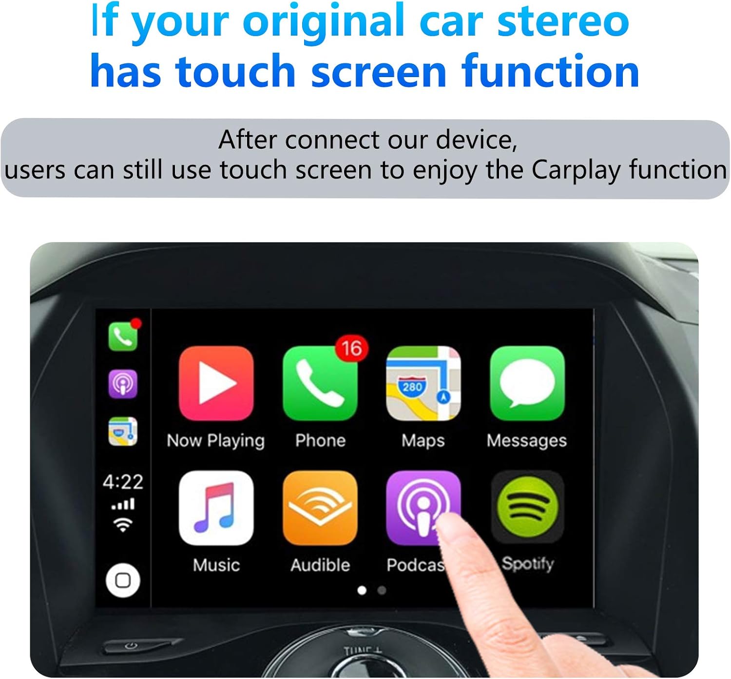 Wireless CarPlay Adapter,Wireless CarPlay Dongle Convert Wired to Wireless CarPlay for Car with Factory Wired CarPlay