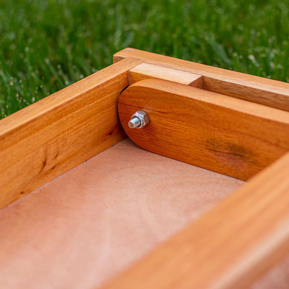 2x4 American Cornhole Association Backyard 2400 Raw Wood Panel Recreational Cornhole Boards Toss Game Beanbag Board Set