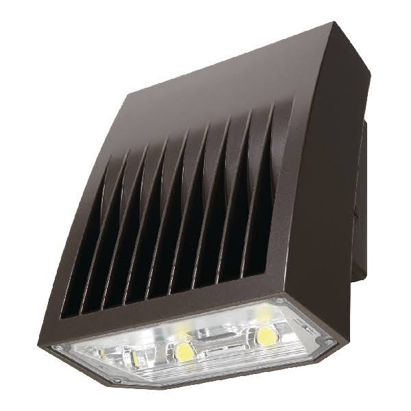 Lumark XTOR8BRL 81W Crosstour Maxx LED Wallpack, Refractive Lens, 5000K, Carbon Bronze