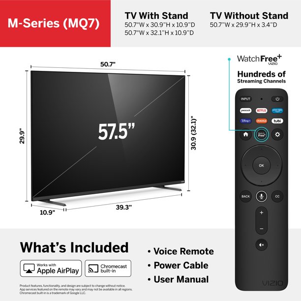 58 Class M7 Series Premium 4K UHD Quantum Color LED SmartCast Smart TV