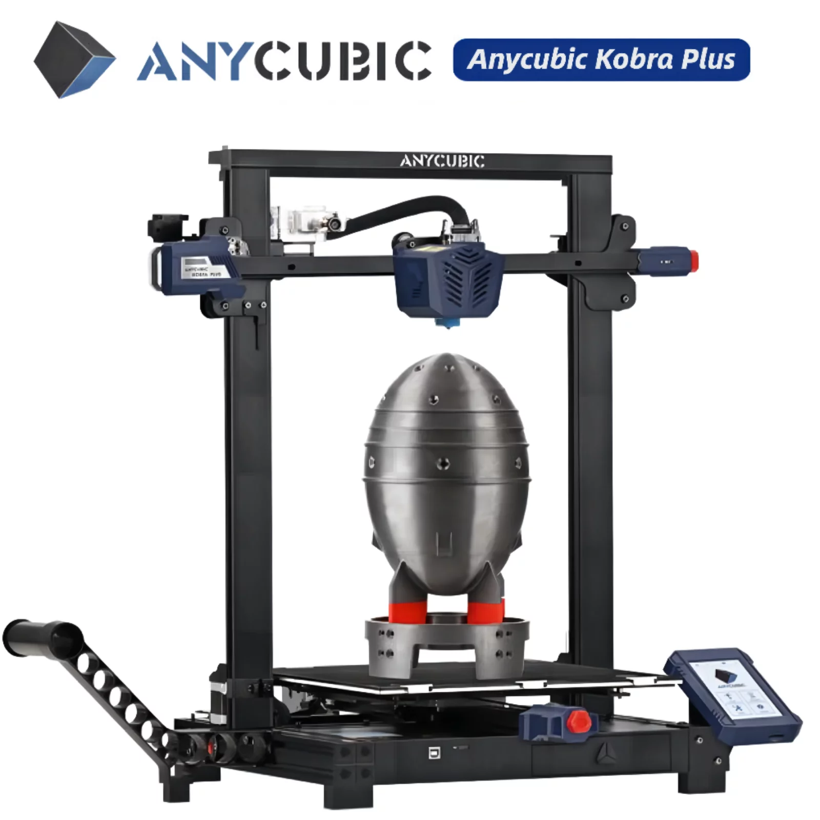 Anycubic 3D Printer Kobra Plus Auto Leveling, Large 3D Printer with Smart Precise 25-Point Leveling, Large Build Volume 13.8x11.8x11.8inch
