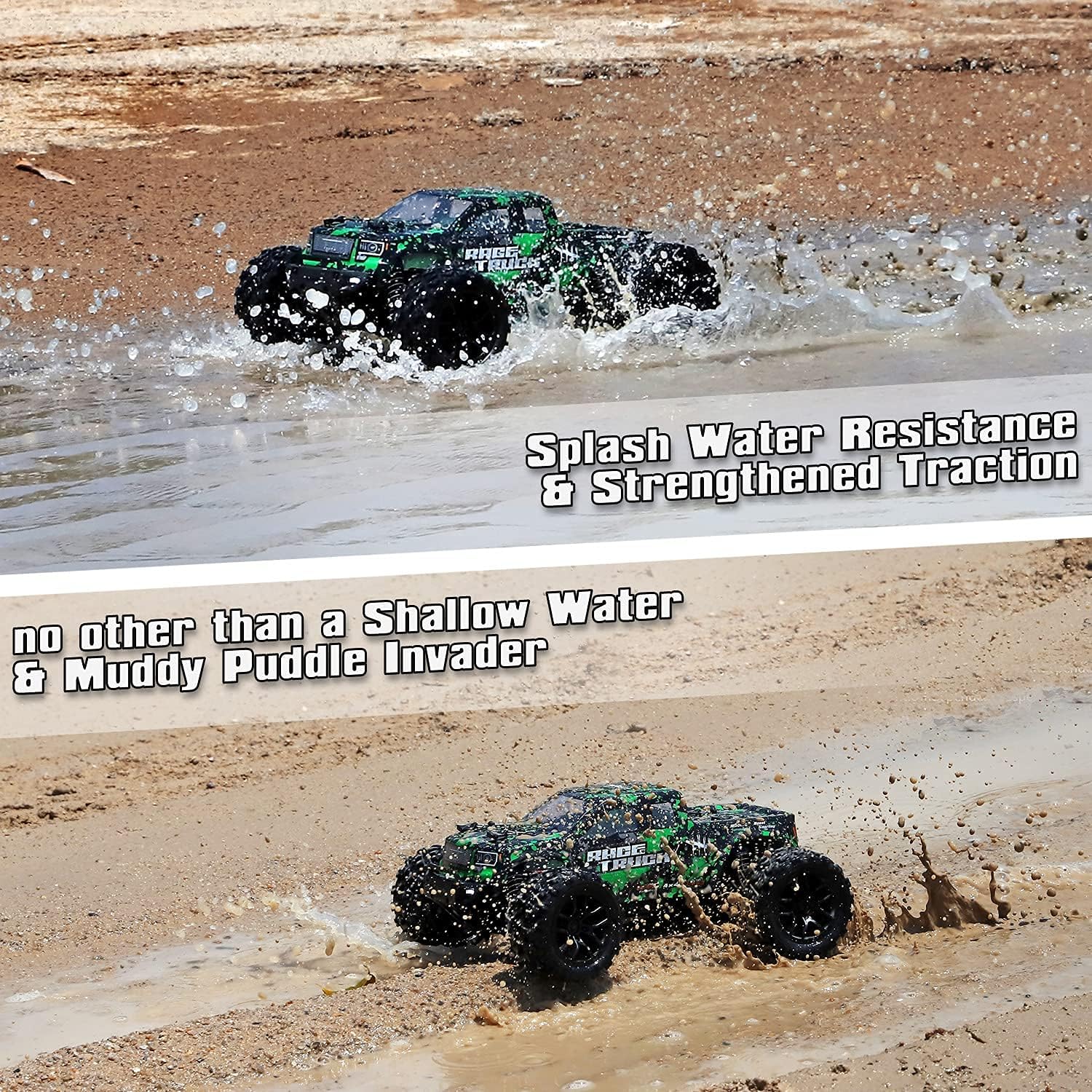 HAIBOXING 1:18 Scale All Terrain RC Car 18859E, 36 KPH High Speed 4WD Electric Vehicle with 2.4 GHz Remote Control
