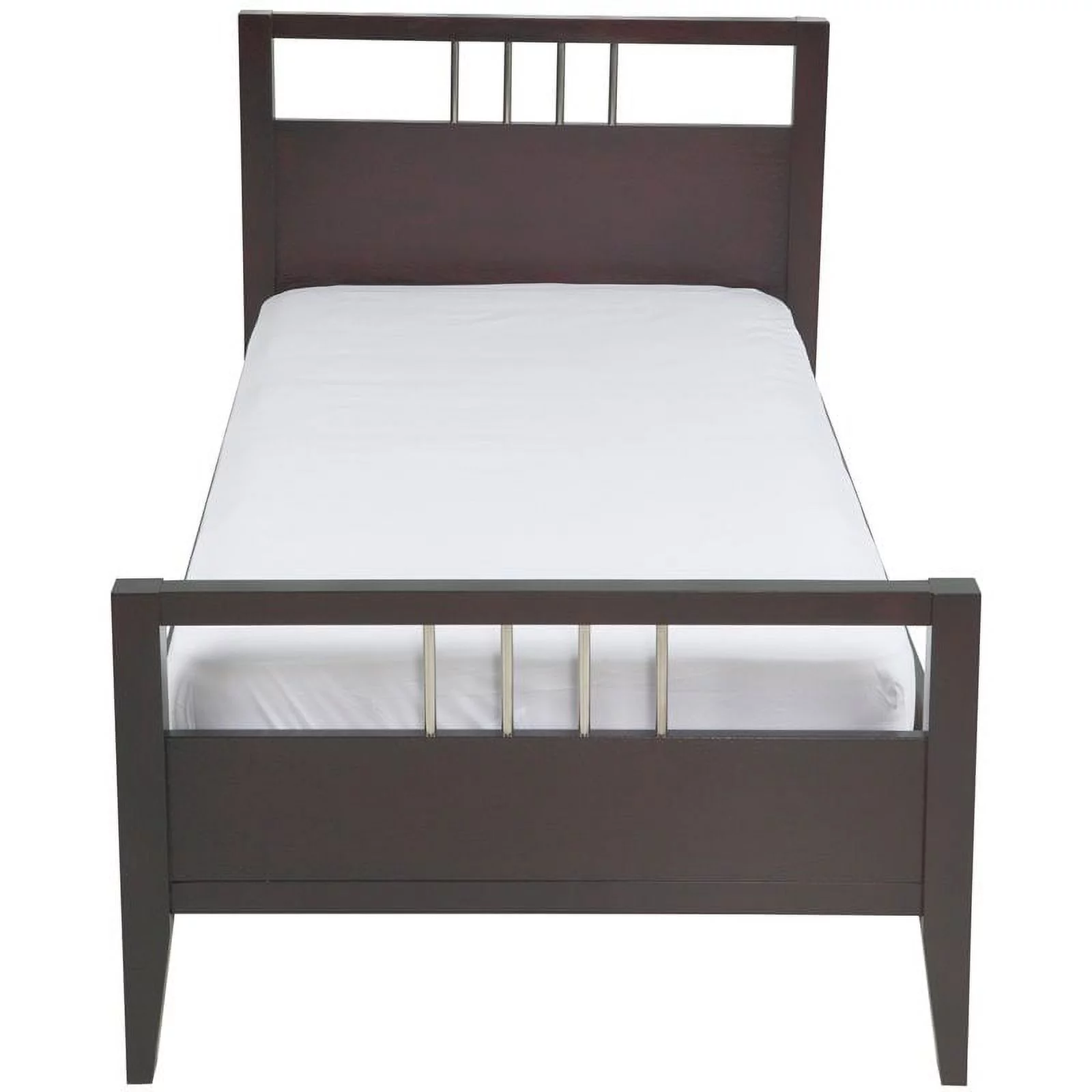 Modus Nevis California King Solid Wood Panel Platform Bed in Espresso