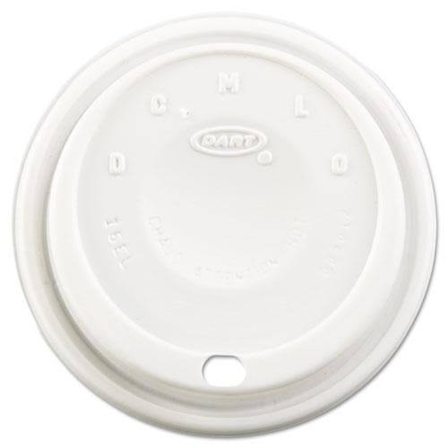 Dart Cappuccino Dome Sipper Lids, Black, Plastic