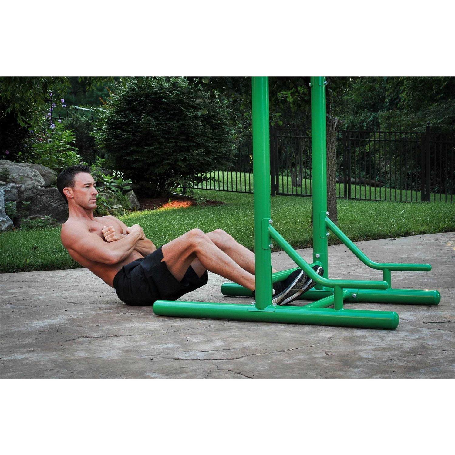 Stamina Outdoor Fitness Power Tower, Green, OS - Sports Supplies Online Store