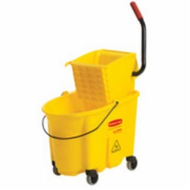 Vortex 7580-21-yel 0.74 Quart, Sideward Yellow Mop Bucket u0026 Wringer