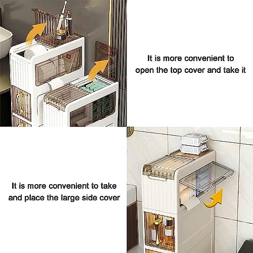 Bathroom Floor Cabinet stackable storage drawers Floor Standing Cabinet Unit Bathroom Storage