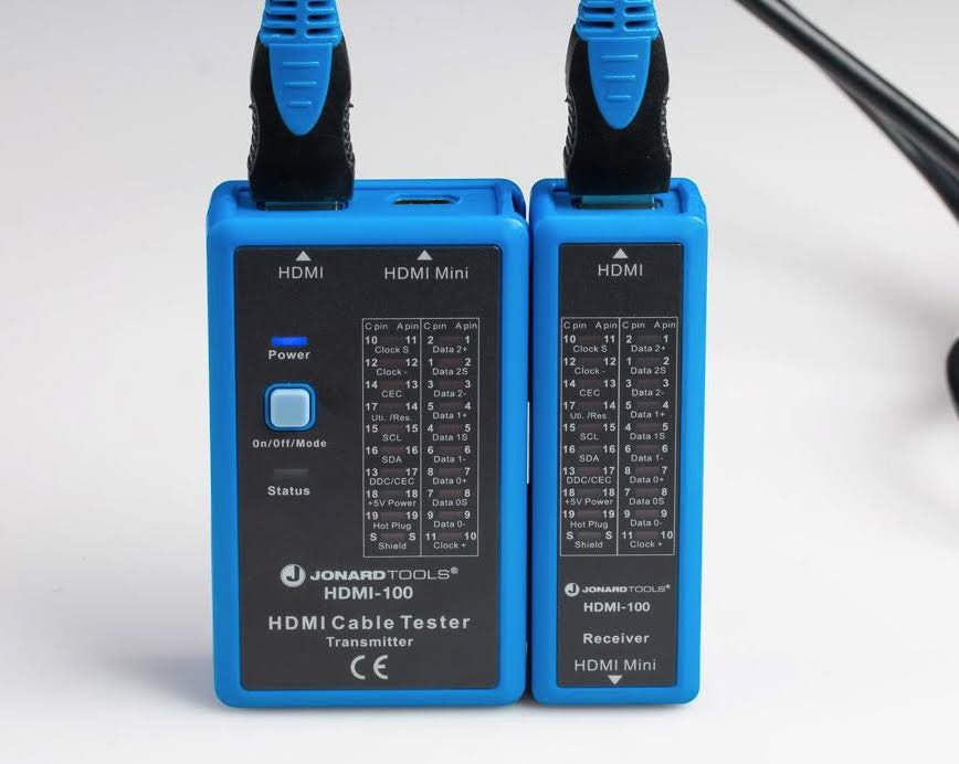 Jonard Tools HDMI-100 HDMI and Mini-HDMI Cable Tester