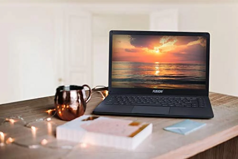 14.1" Full HD Windows 10 Professional Slim n Light Laptop, Revolutionary Design - 4GB RAM, 64GB Storage S14+ Model Lapbook, Intel Celeron, USB 3.0