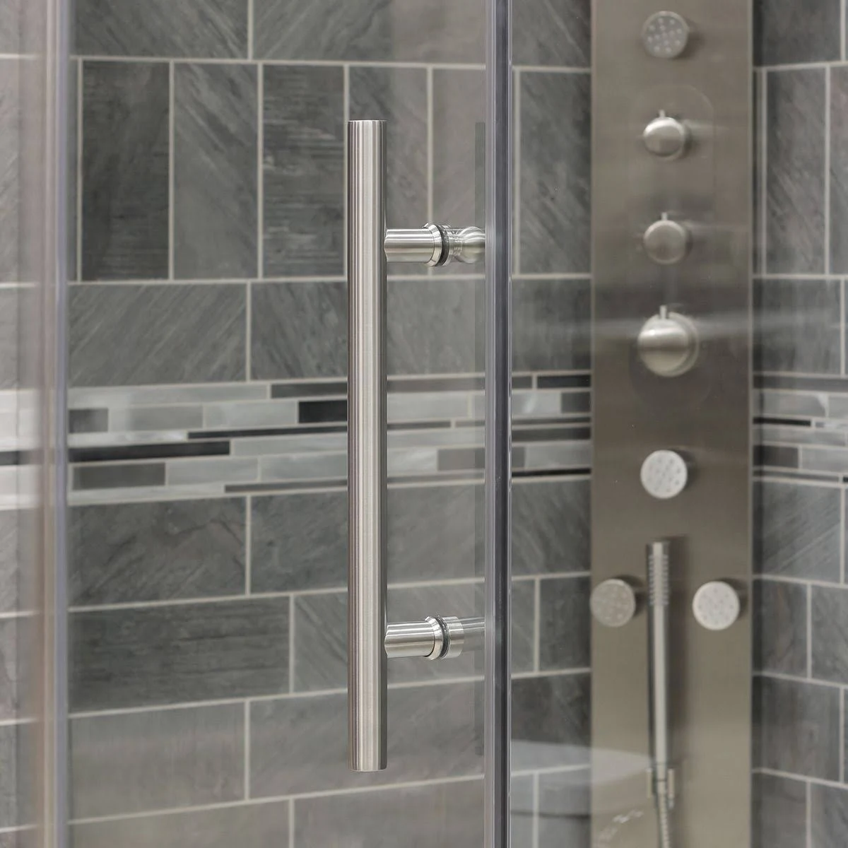 LessCare Chrome Ultra G 29-30W x 72H Pivot Swing-Out Shower Door