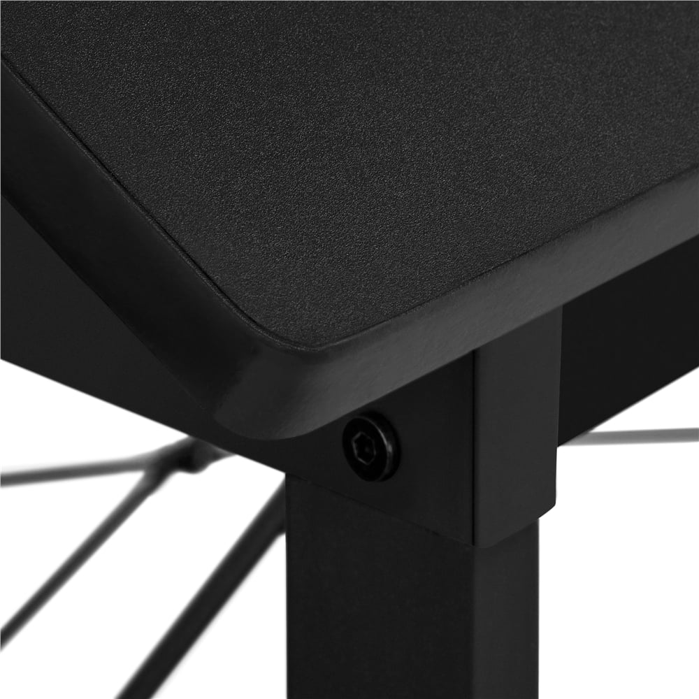 Yaheetech Drafting Table for Artists w/ Tilting Tabletop and Height-Adjustable Mid-Back Mesh Office Chair Set, Black
