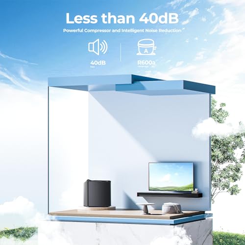 3.0 Cu.ft Upright Freezer, Small Mini Freezer with Adjustable Thermostat, Removable Shelves, Reversible Single Door, for Bedroom/Home/Dorms/Apartment