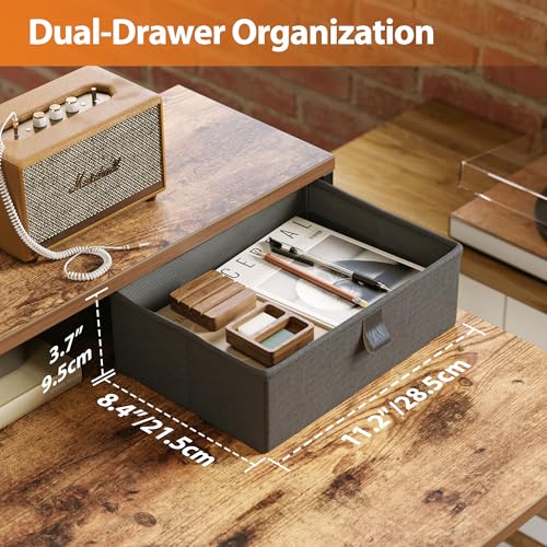 Agilestic L Shaped Electric Standing Desk with 2 Drawers, 63 Inch Ergonomic Adjustable Height Desk with Storage
