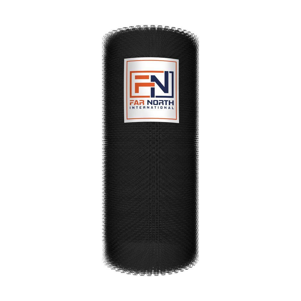 Far North International 4 ft. x 150 ft. 20-Gauge Black PVC Coated Poultry Netting with 1 in. Mesh