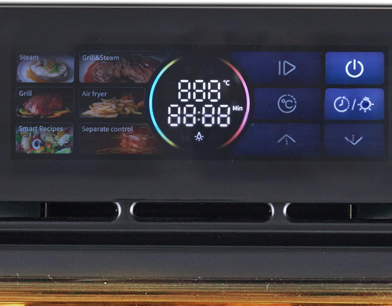 Single Wall Oven, 24" Built-in Electric Ovens with 8 Functions, 70L Smart Oven with with LED Display, Air Fryer Combo Convection Oven