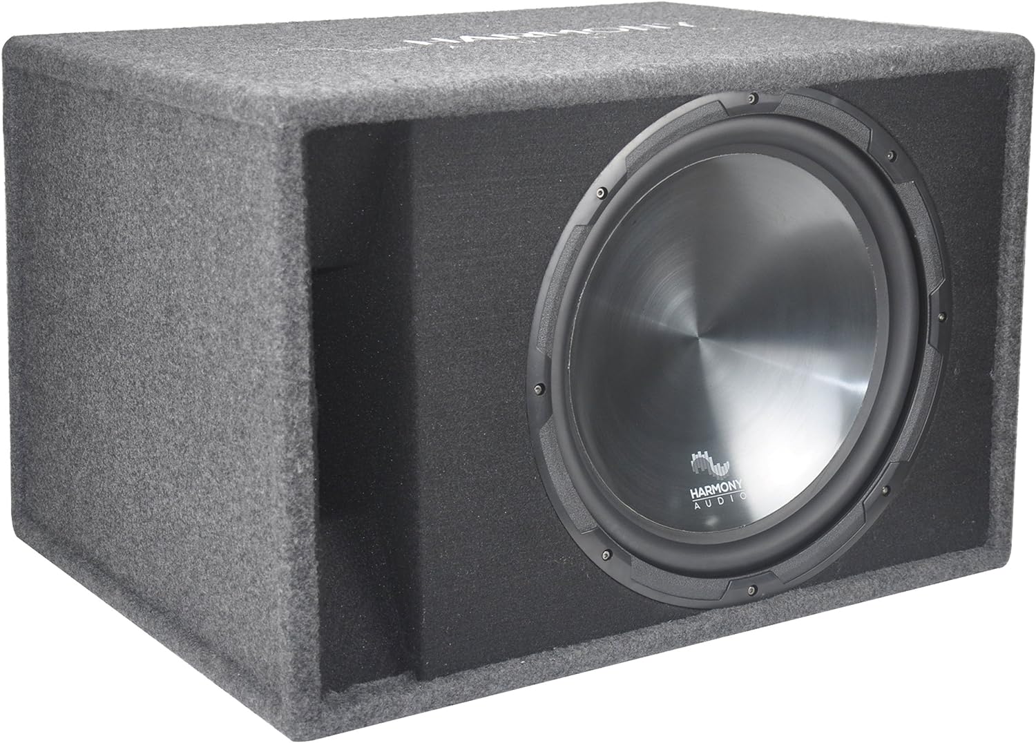 Harmony Audio HA-RD12 Car Rhythm Loaded Dual 12 Vented 1200W Sub Box Enclosure