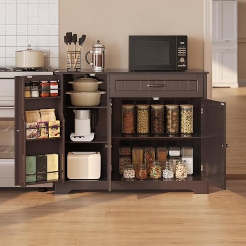 Gizoon Kitchen Sideboard Buffet Cabinet with Storage Small Coffee Bar Cabinet with Drawer