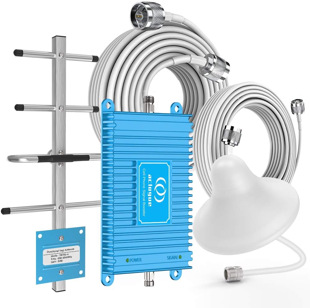 ATT Phone Signal Booster 5G 4G LTE Home Cell Phone Signal Booster 700MHz Band 12/17 FDD Cell Signal Repeater Amplifier Antenna Kits, Boosts 5G 4G LTE