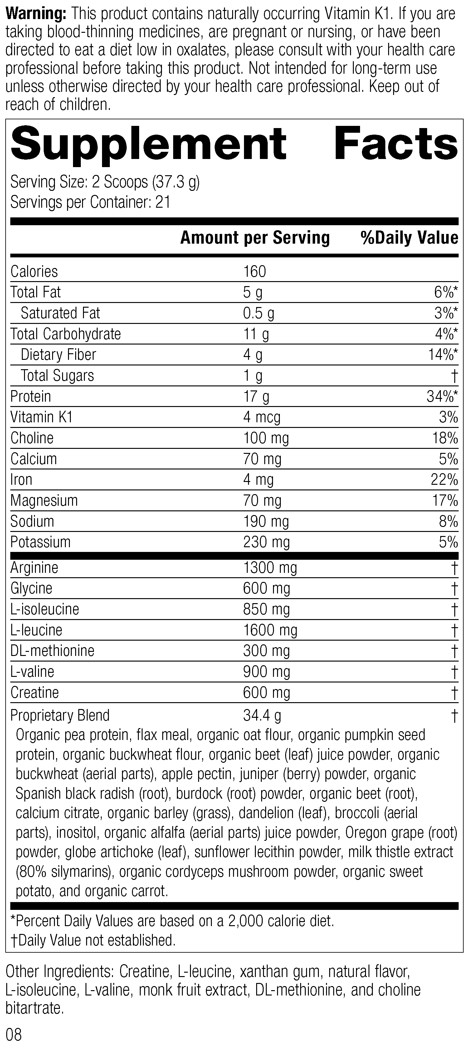 SP Detox Balance™ Chai, 27.6 oz (783 g) - Kansas Nuitrition - HNZSDS