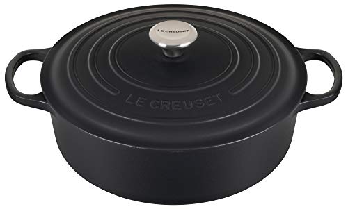 Le Creuset Enameled Cast Iron Signature Round Wide Dutch Oven, 6.75 qt., Cerise