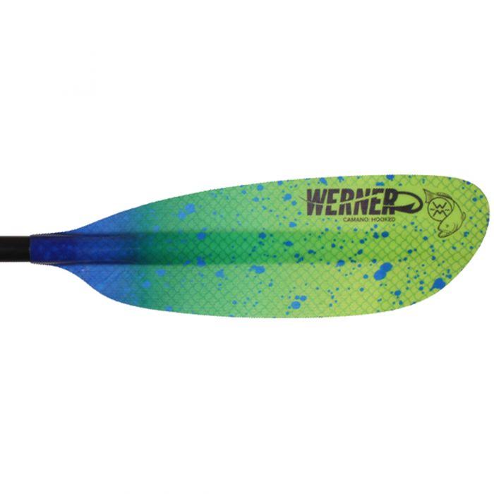 Werner CAMANO: Hooked Adjustable Length Paddle 220-240 - Bass Green