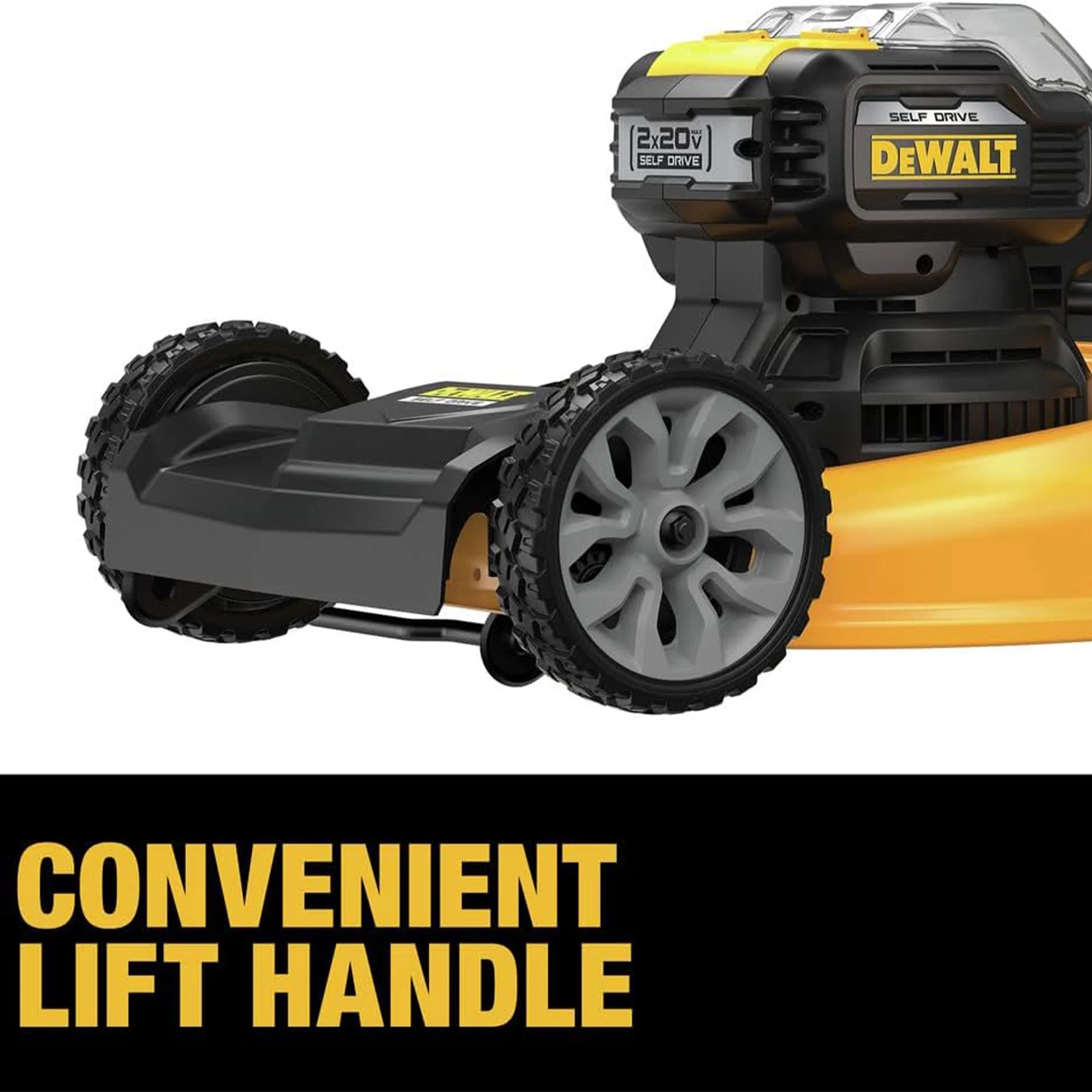 DEWALT 20V MAX Self Propelled 21.5 Inch Automatic Brushless Lawn Mower