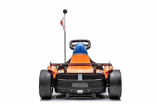 Best Ride On Cars Officially Licensed McLaren GoKart 24V for Ages 6 and Up - Electric Go Kart with Steering Wheel, Versatile Driving Modes