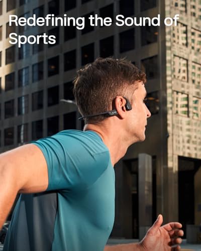 SHOKZ New OpenRun Pro 2 - Open-Ear, Bone Conduction Sport Headphones - with Reflective Strip - Sweat Resistant, Workout Headphones - Secure, Wireless