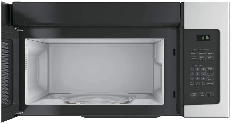GE JNM3163RJSS 30" Over-the-Range Microwave with 1.6 cu. ft. Capacity, in Stainless Steel