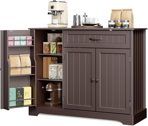 Gizoon Kitchen Sideboard Buffet Cabinet with Storage Small Coffee Bar Cabinet with Drawer