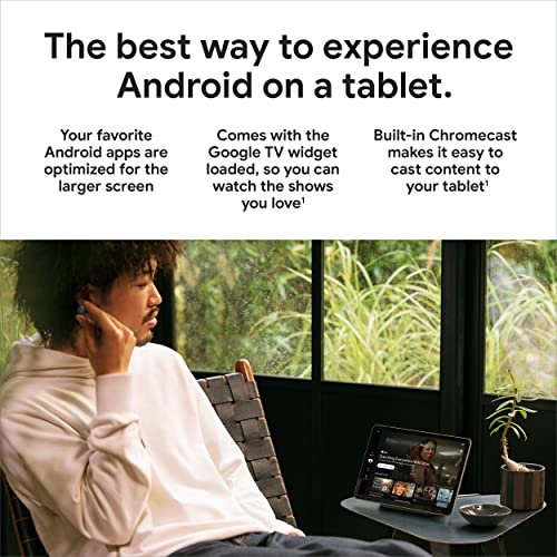 Google Pixel Tablet with Charging Speaker Dock - Android Tablet with 11-Inch Screen, Smart Home Controls, and Long-Lasting Battery