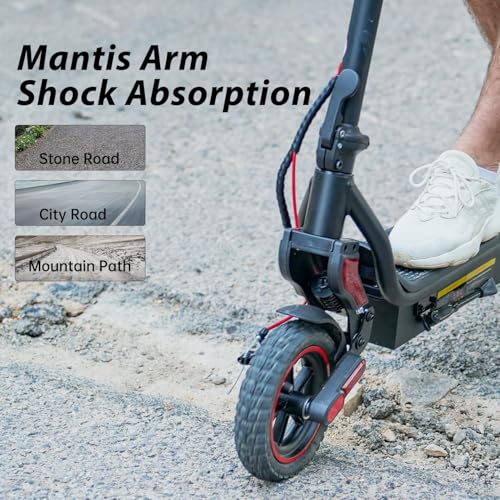 Electric Scooter, 1000W/800W/750W Powerful Motor, 28/25 MPH & 28/25 Miles, 10"/9.3" Pneumatic Tires, Dual Brakes & Dual Shock Absorbers