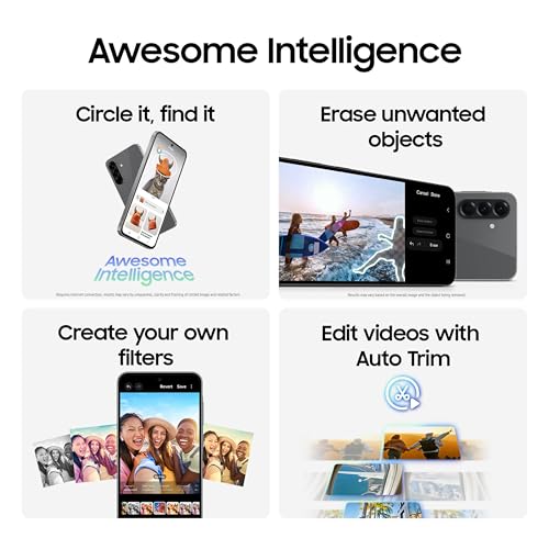Samsung Galaxy A56 5G Cell Phone, 256GB AI Smartphone, Unlocked Android, AI Photo Edits, Large Screen, Long Battery Life, 2025