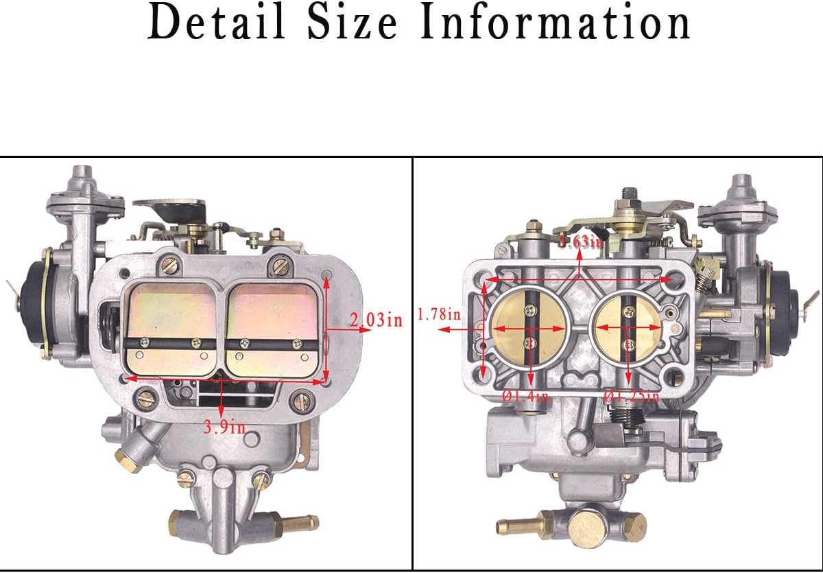 2 Barrel Carburetor For Weber 32/36 DGV DGEV DGAV w/ Electric choke For EMPI/Holley; For Toyota Pickup 20R 22R Engine Datsun 510 610 620