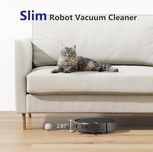 Robot Vacuum and Mop Combo, Automatic Slef-Cleaning Robotic Vacuum Cleaner for Pet Hair, Smart 2 in 1 Mopping Robot Vacuum with Schedule