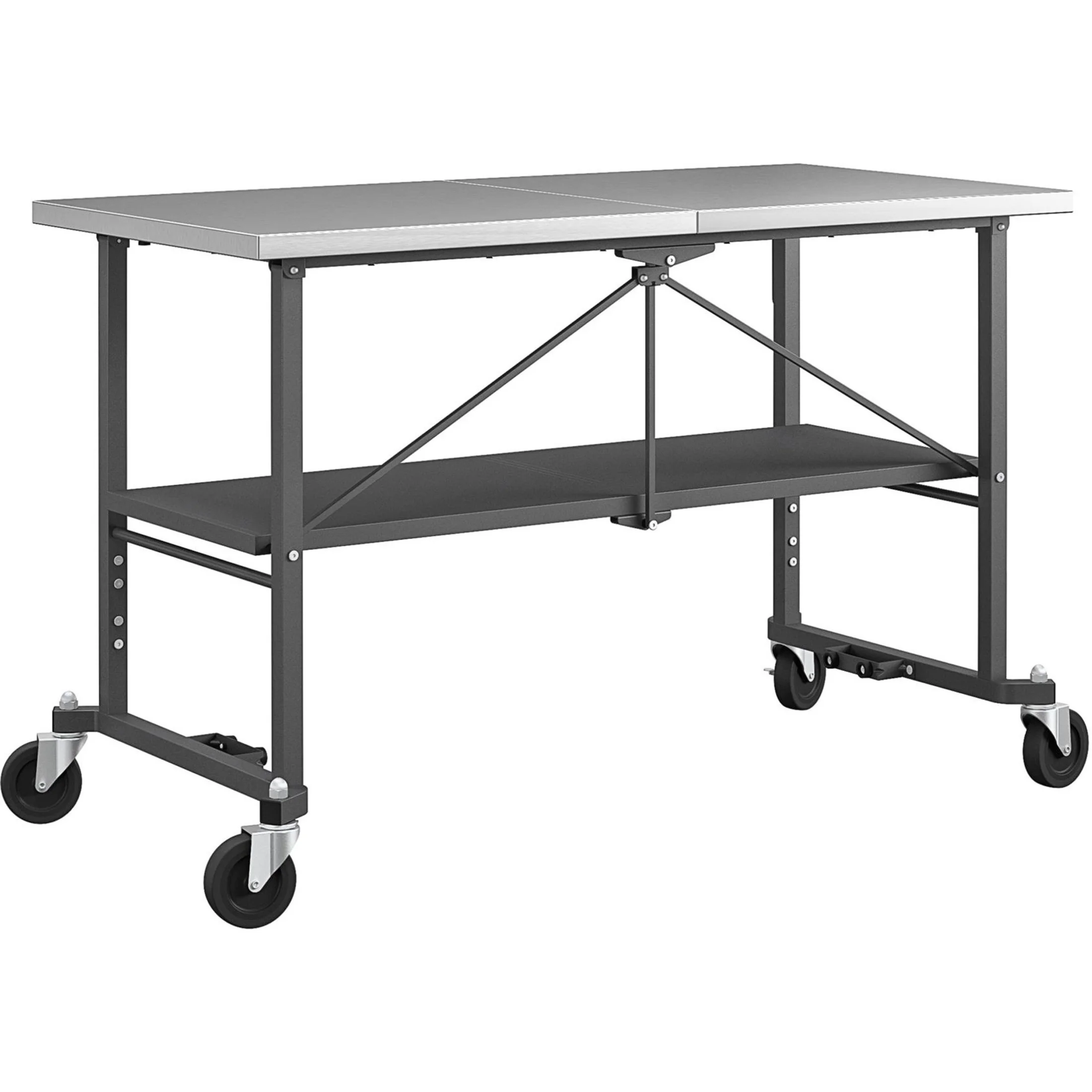 Novogratz BBQ Food Prep Station, Charcoal Gray