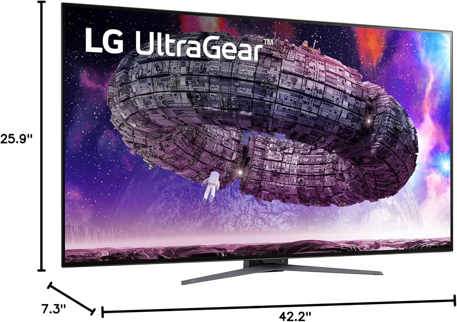 LG 48GQ900-B 48” Ultragear UHD OLED Gaming Monitor with Anti-Glare, 1.5M : 1 Contrast Ratio & DCI-P3 99% (Typ.) with HDR 10