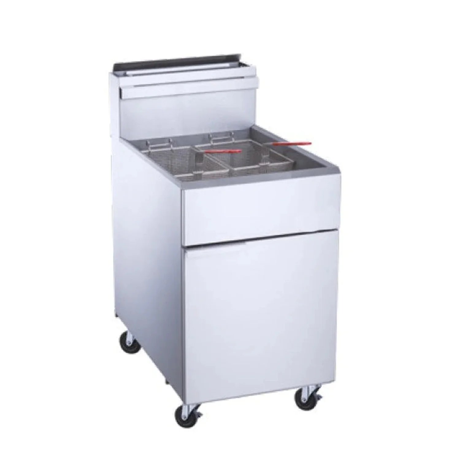 West Kitchen WCF5-NG 70lb. Natural Gas Deep Fryer with 5 Tube Burners
