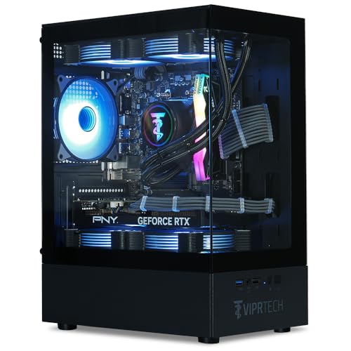 ViprTech Reaper 3.0 Liquid-Cooled PC - AMD Ryzen 7 7700 (5.3Ghz Turbo), RTX 4070 Super 12GB, 32GB DDR5 6400, 2TB NVMe SSD, 800W Gold, VR-Ready